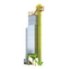 FIXED-TYPE GRAIN DRYING TOWER
